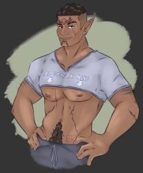 abs dark_skinned_male davrin dragon_age dragon_age_the_veilguard elf elf_ears male_only skawdia