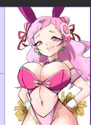 aged_up big_ass big_breasts bunny_ears cantdrawforshyt cure_yell hands_on_hips hugtto!_precure nono_hana precure pretty_cure smug_face smug_grin