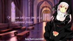 1boy 1girls 2025 2d asmr audio_only big_penis blowjob breasts confession_booth cum cum_in_mouth dirty_talk dude_that's_lewd female human joi longer_than_2_minutes longer_than_30_seconds longer_than_3_minutes longer_than_4_minutes longer_than_5_minutes longer_than_one_minute male male/female measuring multiple_positions no_animation nun nun's_habit nun_outfit oral oral_sex original original_character penetration penis penis_awe penis_bigger_than_expected pink_hair secretly_loves_it sex sound static straight subtitled tagme text trapped video voice_acted whispering