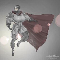 abs biceps breasts cape female moxydoxy muscles muscular muscular_arms muscular_female muscular_legs muscular_thighs soviet_superwoman