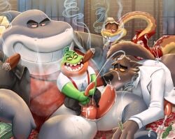 mr. piranha (the bad guys) from the bad guys by blazingcheecks