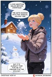 ai-assisted ai_generated big_breasts breast_expansion breast_growth christmas comic comicsboobasuki english excessive_lactation expansion female gigantic_breasts growth huge_breasts hyper_breasts lactating lactation letter_to_santa massive_breasts milk multi-page my_comic_name:christmas_wish santa santa_letter solo solo_female source:patreon wish