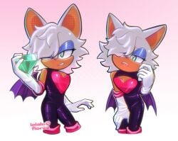 male rouge from sonic (series) by lolalu flores