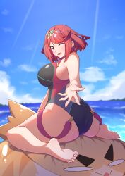 pyra from xenoblade (series) by osora (judithandlilith)