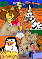 alakay_alex comic dreamworks furry furry_only gloria_the_hippopotamus madagascar_(series) marty_the_zebra melman_mankiewicz_iii skipper tagme