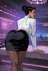 ai_generated ass big_ass cartoon_network curvy dr._holiday generator_rex labcoat mature_female milf mommy nightclub office_lady rebecca_holiday seductive skirt