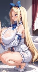 ai_generated alternate_breast_size angel angel_girl areola areolae big_areola big_areolae big_breasts big_nipples bimbo blonde_hair breasts cum cum_between_breasts cum_on_breasts disgaea flonne gigantic_breasts huge_areola huge_areolae huge_breasts huge_nipples large_areolae large_areolae large_breasts large_nipples long_hair mak5555 nipples paizuri penis