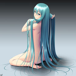hatsune miku from vocaloid by yama-michi