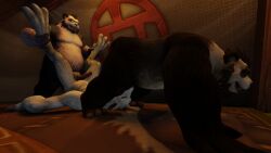 male/male pandaren pandaren_male sex warcraft worgen world_of_warcraft