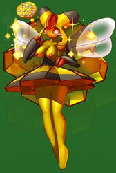 arthropod bee blush breasts elpatrixf female nintendo pokemon red_eyes vespiquen video_games