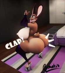 1girls 3d 3d_animation animated anthro areolae armwear ass ass_clapping bedroom big_ass big_breasts breasts bubble_butt busty clapping_cheeks dat_ass fat_ass female female_only furry huge_ass huge_breasts indoors lagomorph large_ass large_breasts legwear looking_at_viewer looking_back nipples nude nude_female open_mouth purple_eyes rabbit rachel_(rumakis) rumakis solo sound thick_ass thick_thighs tongue tongue_out twerking video wide_hips