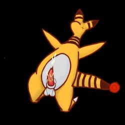 1:1 absurd_res ampharos ejaculation electricity electrostimulation feral generation_2_pokemon genitals hi_res kneeling male masturbation nintendo ntxdswr1 penis pokemon pokemon_(species) solo tapering_penis unconscious