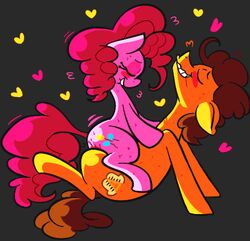 aguywhodrewponypornonce cheese_sandwich_(mlp) cowgirl_position drooling duo female friendship_is_magic heart male my_little_pony pinkie_pie_(mlp) saliva sex straight straight_hair sweat