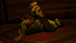 male/male orc_(warcraft) pandaren pandaren_male sex warcraft world_of_warcraft