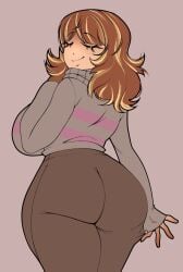 1girls big_ass big_breasts fat_as female_frisk frisk frisk_(undertale) skiddioop thick_ass thick_thighs undertale undertale_(series) voluptuous_female wide_hips