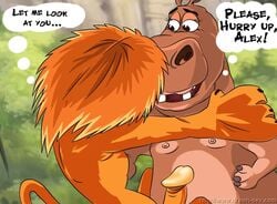 alakay_alex animal anthro breasts dialogue drawn-sex.com dreamworks english_text furry gloria_the_hippopotamus hippopotamus interspecies lion madagascar_(series) no_humans nudity penis small_breasts straight tagme thought_bubble