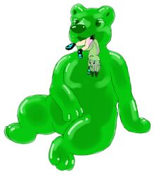 bat bear bonbon_(character) candy furry gummy gummy_bear lanoya_(artist) micro rabbit size_difference transparent vore