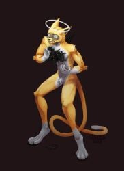 absurd_res angel anthro blood bodily_fluids domestic_cat felid feline felis flesh gore hi_res hybrid lil_beetle male mammal rotting snuff solo tears