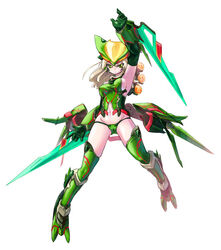 cosplay costume game_freak green_eyes homura_subaru mecha_musume nintendo pokemon pokemon_(cosplay) sceptile_(cosplay) solo white_background