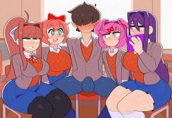 mc (doki doki literature club!) from doki doki literature club by kortai