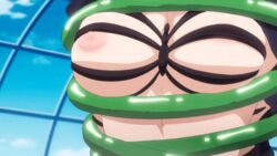 animated bouncing_breasts bra breasts female fino_bloodstone large_breasts nipples tentacle yuusha_ni_narenakatta_ore_wa_shibushibu_shuushoku_wo_ketsui_shimashita.