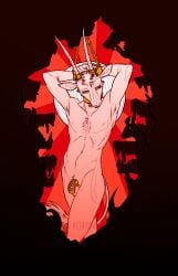 0ct0m0n0 abstract_background absurd_res anthro balls bondage bondage bound bovid caprine chains chastity_cage chastity_cage_only chastity_device chastity_device_only chest_tuft collar cuff_(restraint) front_view genitals goat gold_(metal) gold_chain gold_chastity_cage gold_chastity_device gold_collar gold_cuffs group handcuffs hands_behind_head head_tuft hi_res horn horn_cuff lock male mammal metal_collar metal_cuffs mouth_closed narrowed_eyes nude padlock restraints restricted_palette ring_(jewelry) silhouette solo_focus tail tail_tuft tuft wearing_chastity_cage wearing_chastity_device
