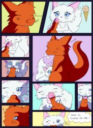 comic dragon feline female flygon ice_cream let_dragons_lie male pokemon pokemon_(species) ryugadaisukidesu