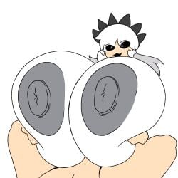 1boy 1girls breasts edit female friday_night_funkin friday_night_funkin_mod ghost ghost_girl gigantic_breasts hunter_(saltys_sunday_night) male original_version_at_source paizuri penis salty_(saltys_sunday_night) saltys_sunday_night titjob