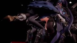 arlecchino_(genshin_impact) bengugu big_breasts clorinde_(genshin_impact) genshin_impact mmd navia_(genshin_impact) tagme video
