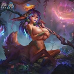 1girls ai ai_edit ai_generated alternate_breast_size big_breasts breasts closed_eyes covered_nipples deer deer_girl dizelxl edit edited edited_official_artwork eyelashes female female_focus female_only furry_female hi_res holding_breast large_breasts league_of_legends league_of_legends:_wild_rift lillia_(league_of_legends) lips lipstick makeup monster monster_girl purple_hair purple_lipstick seductive seductive_look solo solo_female squeezing squeezing_breast thick_lips topless