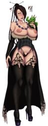 breasts cactuar colored final_fantasy final_fantasy_x legoman lulu_(final_fantasy) mage panties stockings