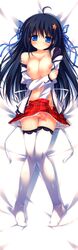 2-g amatarasu_riddle_star arisu_yua breasts dakimakura fixed masturbation nipples open_clothes open_shirt panties shirt softhouse-seal thighhighs