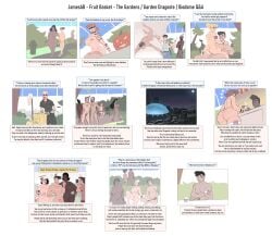 2025 after_sex annabelle_murphy_(jamesab) ass big_breasts breasts city cityscape condom cybernetic_arm cybernetics dark-skinned_female dark-skinned_male dark_skin female filled_condom fruit_basket_(jamesab) garden_dragoste_(jamesab) group hot_dog jamesab light-skinned_female light-skinned_male light_skin male nipples penis public public_nudity public_sex q&amp;a questions_and_answers self_upload sketch sketch_page text trans_man wristband