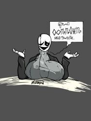 fem gaster from undertale by nestorp3d