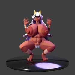 1girls 3d anus big_areola big_breasts breasts catgirl curvy curvy_figure enormous_breasts female female_only giant_breasts gigantic_breasts hairy_pussy huge_breasts large_breasts little_cat markings massive_breasts nubi_(little_cat) oc original_character pubic_hair slightly_chubby squatting tattoo tattoos voluptuous voluptuous_female