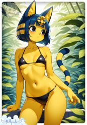 ankha from animal crossing by bellyanka