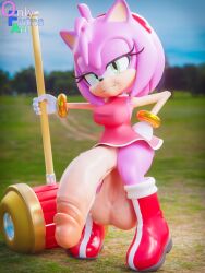 amy rose from sega by onlyfutasart