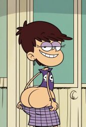 ai_generated ass bottom_heavy bottomless fat_ass flashing half-closed_eyes huge_ass huge_butt luna_loud nickelodeon smug the_loud_house