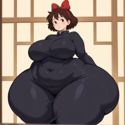 1girls ai_generated bbw kiki kiki's_delivery_service plump tagme thick_thighs wide_hips