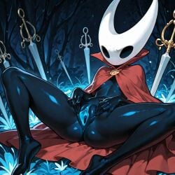 ai_generated hollow_knight hornet_(hollow_knight) masturbation presenting solo