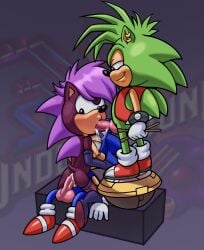 anthro black_eyes blowjob blue_body blue_fur boobtardd breasts brother_and_sister cowgirl_position female fur genitals green_body green_fur group group_sex hair incest male manic_the_hedgehog oral penetration penis pink_hair purple_fur riding sega sex siblings sonia_the_hedgehog sonic_(series) sonic_the_hedgehog sonic_the_hedgehog_(series) sonic_underground threesome trio