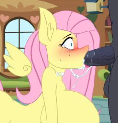 2018 animated anthro balls big_breasts blush breasts choker cum cum_in_mouth cum_inside deepthroat equine eyeshadow faceless_male fellatio female fluttershy_(mlp) friendship_is_magic hair huge_breasts inside jrvanesbroek long_hair makeup male mammal my_little_pony neck_bulge oral oral_penetration penetration penis pink_hair runny_makeup sex snap_my_choker solo_focus straight straight_hair