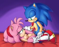 2025 absurd_res amy_rose breasts colored erection eulipotyphlan female genitals hedgehog hi_res holding_both_legs leg_markings looking_pleasured male mammal markings nipples nude penetration penis pussy revtilian sega sex smile sonic_(series) sonic_the_hedgehog sonic_the_hedgehog_(series) sr third-party_edit vaginal_penetration