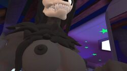 big_breasts breasts breasts_out furry mal0 nipples scp-1471 scp-1471-a skull_head vrchat vrchat_avatar vrchat_media