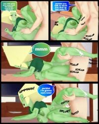 big_ass big_breasts big_penis crystal_gem cum cum_in_pussy cum_inside curvy green_body green_skin half_nude_female interspecies living_room male male/female nude_male peridot_(steven_universe) shortstack soiacalmanienti spooning steven_universe