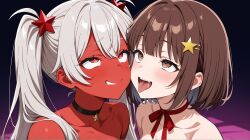 ahegao_face chirritox hispanic_virtual_youtuber starvtuber vtuber vtuberfanart yuri