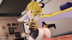 1boy 1girls 2160p 3d 4k animal_ears animal_tail animated ass blush bouncing_ass bouncing_breasts breasts breasts_out butt_focus cowgirl_position cum_in_pussy cum_inside ecchiwaffle female geministarsign half-dressed half_naked highres hoyoverse ju_fufu ju_fufu_(zenless_zone_zero) kiramekuhoshi light-skinned_female longer_than_30_seconds looking_back male mihoyo moaning_in_pleasure penis petite pussy riding riding_penis sex shorter_than_one_minute sound straight tagme tail thigh_strap tiger_girl vaginal_penetration video yellow_hair you zenless_zone_zero