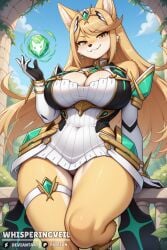 mythra from nintendo by whisperingveil