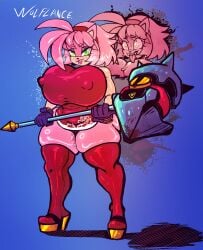 amy rose from sega by lemonadepikachu