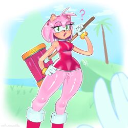 amy rose from sonic (series) by notwawita